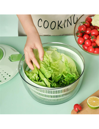 Secador de Ensaladas Partslety Verde 26x25 cm Multifuncional