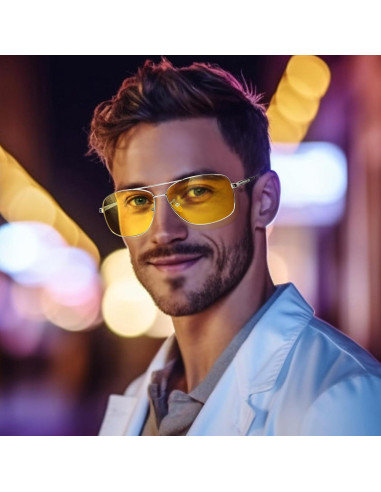 Gafas de sol polarizadas Aviador X18 plateadas UV400