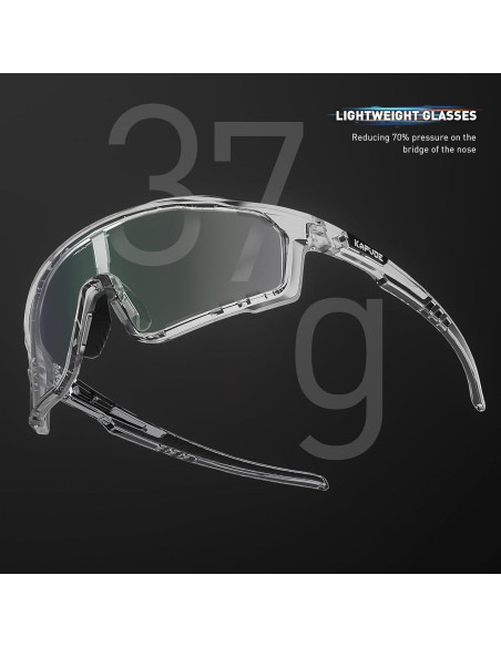 Gafas de Ciclismo KAPVOE Fotoquímicas HD Verde Gafas de Ciclismo KAPVOE Fotoquímicas HD Verde