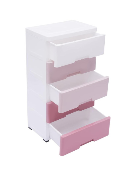 Armario de Almacenamiento SanBouSi 5 Cajones Rosa 84cm Armario de Almacenamiento SanBouSi 5 Cajones Rosa 84cm