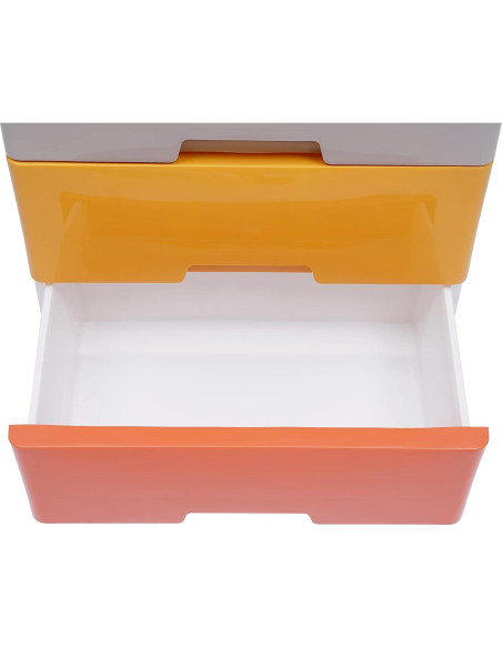 Cómoda de Plástico GMSLuu 5 Cajones Rosa Organizador Cómoda de Plástico GMSLuu 5 Cajones Rosa Organizador