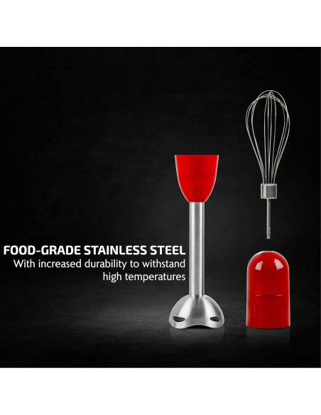 Batidora de Inmersión OVENTE HS565, 300W, 2 Velocidades, Rojo Batidora de Inmersión OVENTE HS565, 300W, 2 Velocidades, Rojo