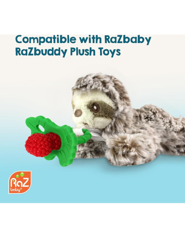 Chupete RaZbaby RaZberry de Silicona - Alivio Dentición 2 Pzas