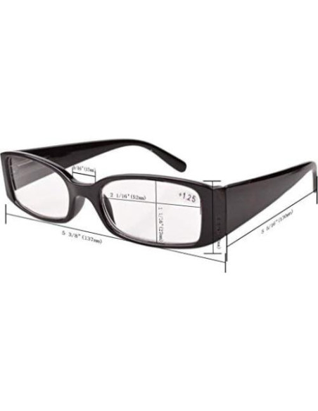Gafas de Luz Azul CessBlu para Mujeres - Marco Negro 1.0x Gafas de Luz Azul CessBlu para Mujeres - Marco Negro 1.0x