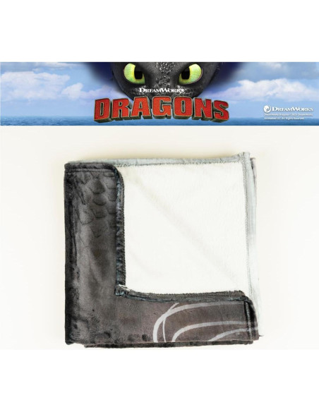 Manta Franco Cómic Toothless 116x152 cm Suave para Niños Manta Franco Cómic Toothless 116x152 cm Suave para Niños