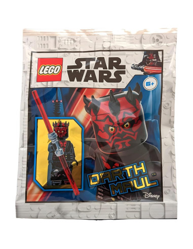 Figura LEGO Star Wars Darth Maul con Sable Doble Rojo