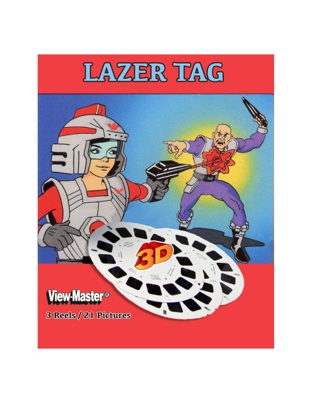 Set de 3 Ruedas ViewMaster Clásico Lazer Tag 21 Imágenes 3D Set de 3 Ruedas ViewMaster Clásico Lazer Tag 21 Imágenes 3D