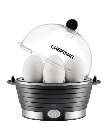 Cocedor de Huevos Chefman RJ24-V2, 6 Huevos, Negro Cocedor de Huevos Chefman RJ24-V2, 6 Huevos, Negro