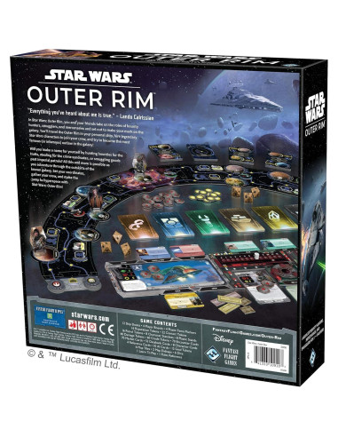 Juego de Mesa Star Wars Outer Rim | Estrategia 1-4 Jugadores