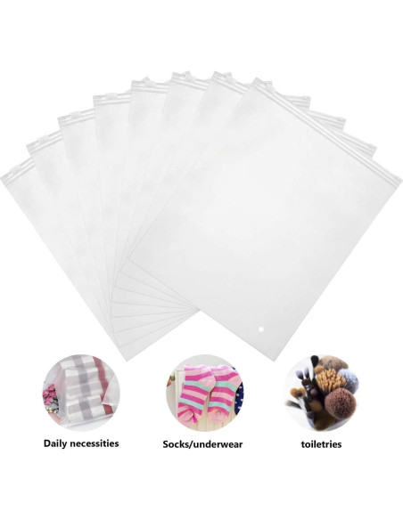 Bolsas de Plástico ENPOINT 50pcs 23x30cm con Cierre Bolsas de Plástico ENPOINT 50pcs 23x30cm con Cierre