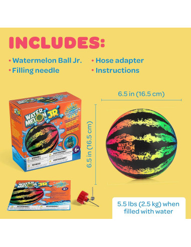 Pelota de Sandía JR - Juguete Acuático 15 cm Multicolor