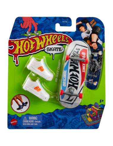 Patineta de Dedo Hot Wheels Tony Hawk con Zapatos