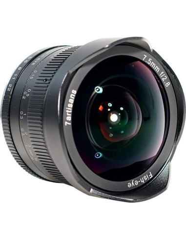 Lente Fijo 7 Artisans 7.5mm F2.8 Ojo de Pez para Sony E