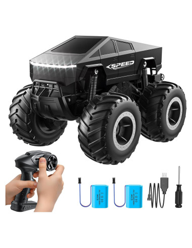 Coche RC Cybertruck HOMETALL 1:16 Todo Terreno Negro