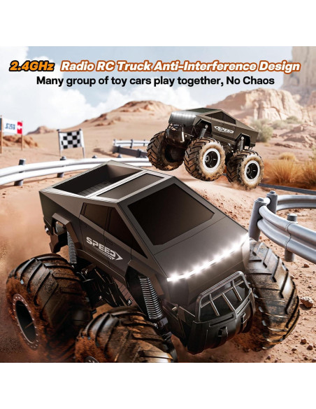 Coche RC Cybertruck HOMETALL 1:16 Todo Terreno Negro Coche RC Cybertruck HOMETALL 1:16 Todo Terreno Negro
