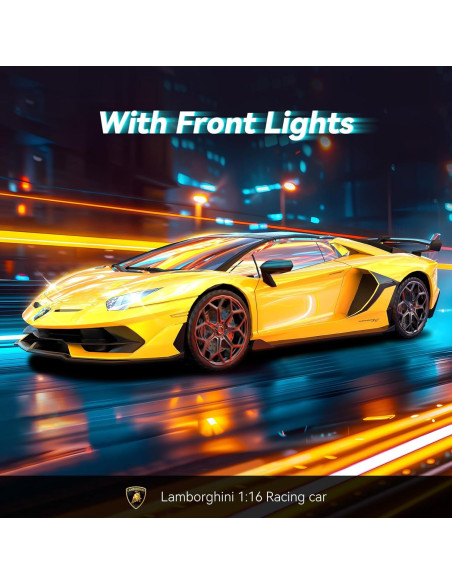 Coche RC Lamborghini AEROQUEST 1:16 con Luces LED 12Km/h Coche RC Lamborghini AEROQUEST 1:16 con Luces LED 12Km/h