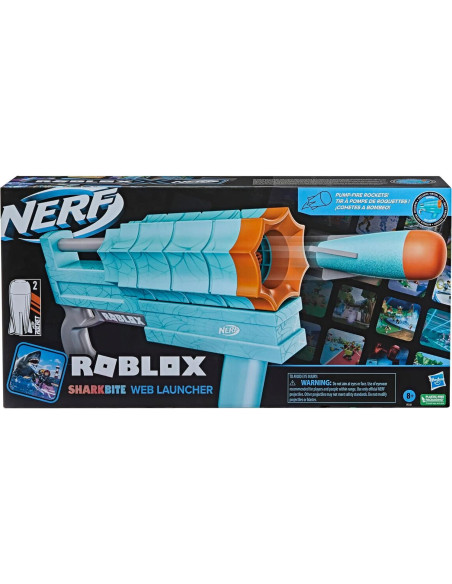 Lanzador Nerf Roblox Sharkbite Red Rocker Blaster 2 Cohetes Lanzador Nerf Roblox Sharkbite Red Rocker Blaster 2 Cohetes