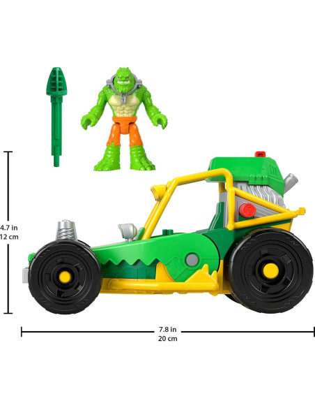 Figura Killer Croc y coche Imaginext Fisher-Price 3-8 años Figura Killer Croc y coche Imaginext Fisher-Price 3-8 años