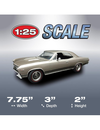 Kit de Modelo AMT Chevrolet Chevelle SS396 Escala 1:25