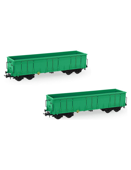 Carro de Góndola HO 1:87 EVEMODEL Verde para Ferrocarril Carro de Góndola HO 1:87 EVEMODEL Verde para Ferrocarril