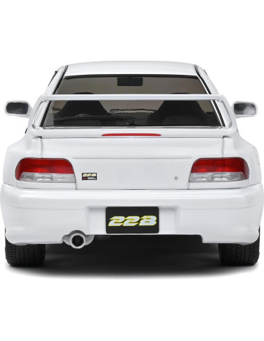 Modelo Coche 1998 Impreza 22B Solido 1/18 Blanco Ruedas Doradas