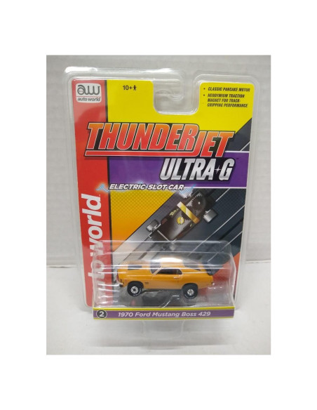 Coche de Slot Eléctrico Auto World SC411-2A Mustang 1970 Naranja Coche de Slot Eléctrico Auto World SC411-2A Mustang 1970 Naranja