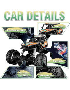 Coche RC Off Road CQ 1:18 20 km/h Batería Recargable 2