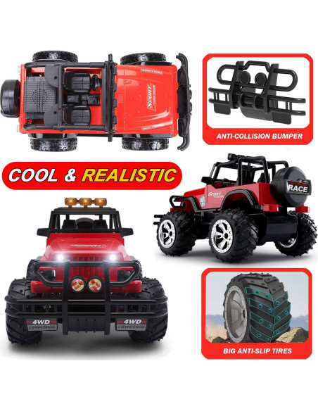 Camión RC Crawler ROXIE 1/16 Todo Terreno 20km/h Camión RC Crawler ROXIE 1/16 Todo Terreno 20km/h