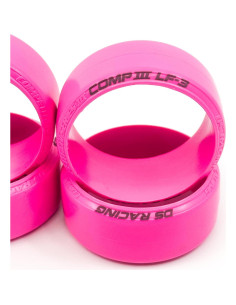 Neumáticos de Drift DS Racing LF-3 1/10 Rosa 25mm 2