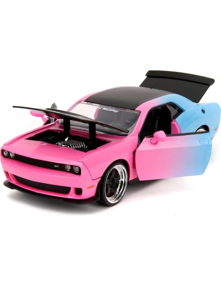 Coche Diecast Jada Challenger SRT Hellcat Rosa 1/24 Coche Diecast Jada Challenger SRT Hellcat Rosa 1/24
