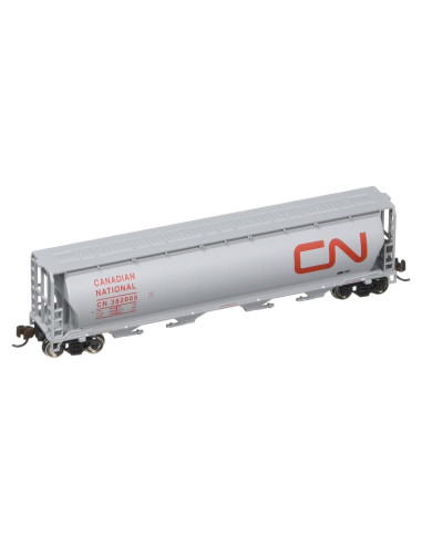 Vagón Hopper Cilíndrico Bachmann Escala N 4-Bay Detallado