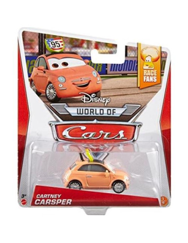 Vehículo Diecast Fiat Disney Pixar Cars 1:55 con letrero