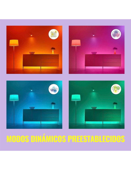 Tira de Luz LED WiZ 1M RGB Wi-Fi Control Remoto Tira de Luz LED WiZ 1M RGB Wi-Fi Control Remoto