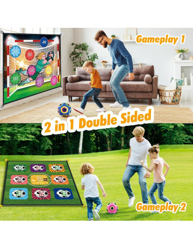 Conjunto de Juego de Fútbol Doble Cara BerrysParadise 180x150cm