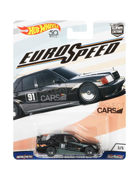 Vehículo Hot Wheels Mercedes Benz 190E a escala 1:64 Vehículo Hot Wheels Mercedes Benz 190E a escala 1:64