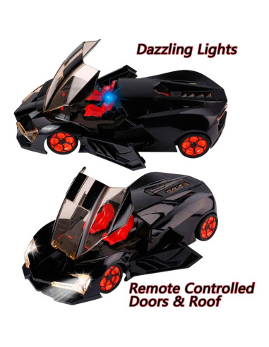Coche RC Deportivo ROXIE 1:12 con Luces y Puertas Abiertas