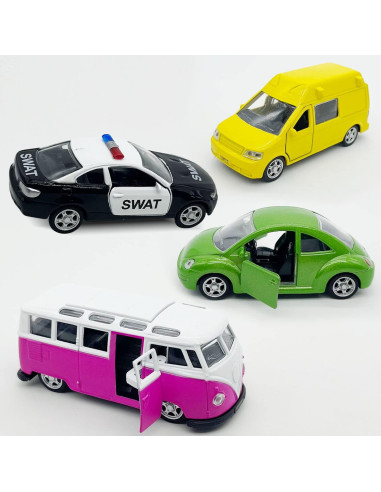Paquete de 5 coches de metal a escala Weilaga 8,38 cm