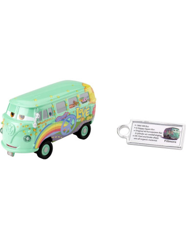Vehículo de fundición Disney Cars Fillmore 1:48 con caja