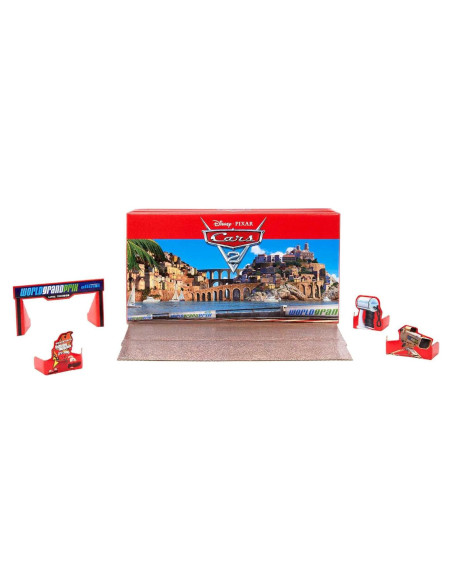 Set de 5 Coches Disney Pixar Cars Mattel con Carro de Herramientas Set de 5 Coches Disney Pixar Cars Mattel con Carro de Herramientas