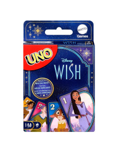 Juego de Cartas UNO Disney Wish Mattel para 2 a 10 Jugadores
