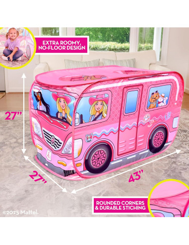 Carpa Pop-Up Vaquera Barbie para Niños - Casa de Juego 51x38 cm