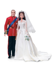 Muñeca Barbie Coleccionista William y Catherine 25,4x8,57cm