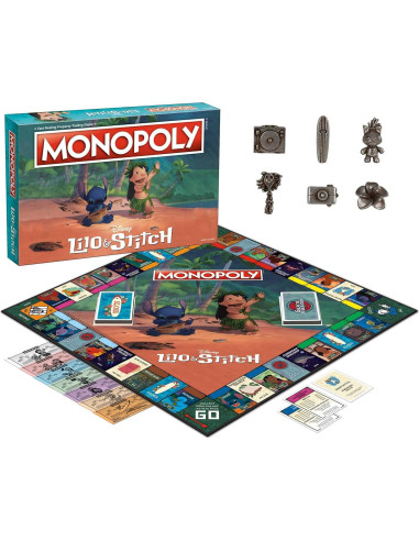 Monopoly Disney Lilo & Stitch | Juego Familiar 2-6 Jugadores