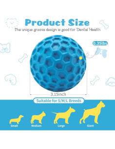 Juguetes Indestructibles para Perros HIPPIH 2 Pack 2