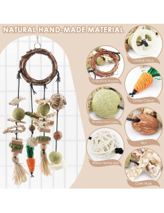 Juguete de Masticar Bissap Bunny para Conejos y Roedores 2