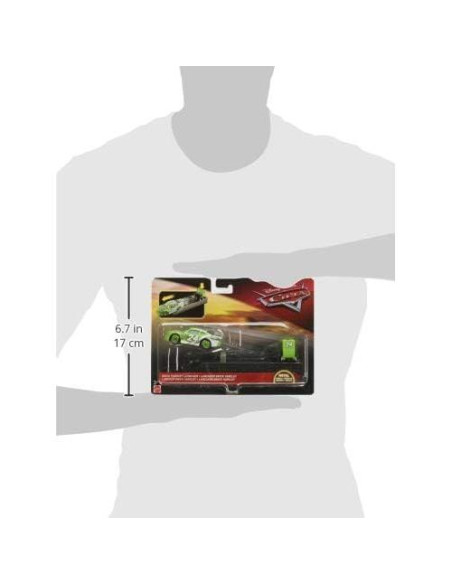 Vehículo Disney Pixar Cars Brick Yardley con Lanzador Vehículo Disney Pixar Cars Brick Yardley con Lanzador