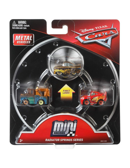 Paquete de 3 Mini Vehículos Disney Pixar Cars GBN74 Paquete de 3 Mini Vehículos Disney Pixar Cars GBN74