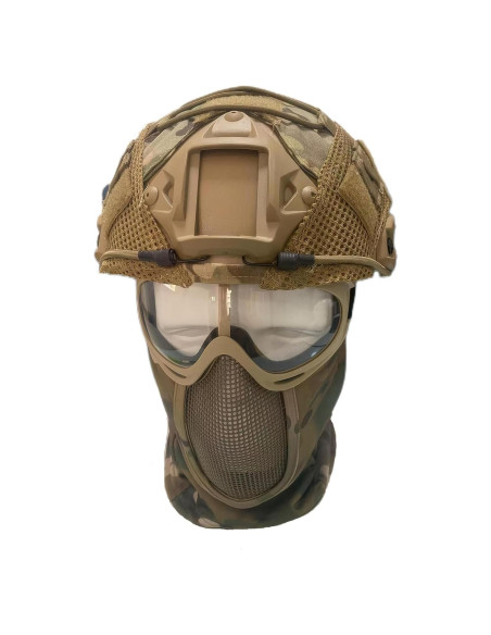 Juego de 4 Cascos Tácticos CMAIR4U con Funda y Gafas Juego de 4 Cascos Tácticos CMAIR4U con Funda y Gafas