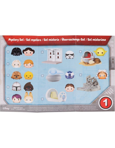 Figuras Tsum Tsum Star Wars Disney - 4 Bolsas Sorpresa Figuras Tsum Tsum Star Wars Disney - 4 Bolsas Sorpresa
