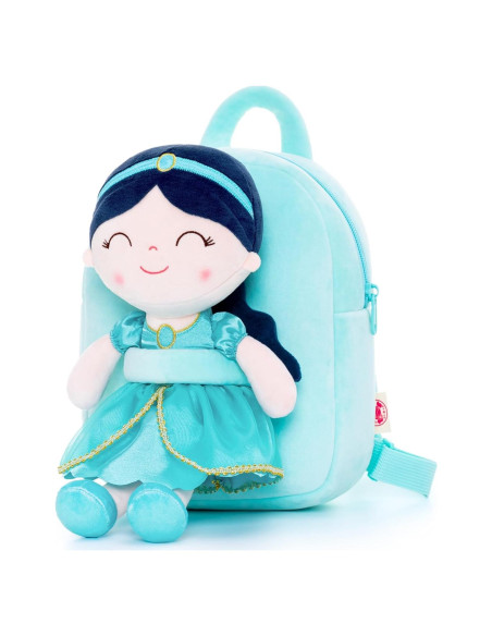 Mochila Gloveleya con Muñeca de Princesa Turquesa 22.86 cm Mochila Gloveleya con Muñeca de Princesa Turquesa 22.86 cm